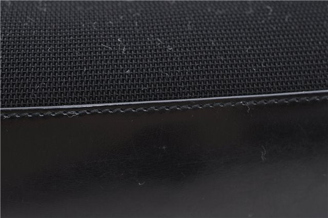 Authentic GUCCI Shoulder Tote Bag Nylon Enamel 0013297 Black 0353E