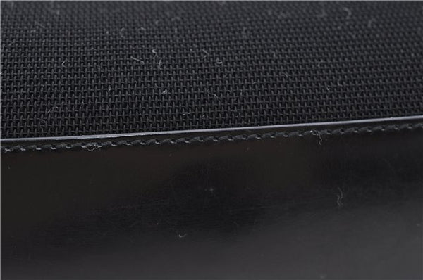 Authentic GUCCI Shoulder Tote Bag Nylon Enamel 0013297 Black 0353E