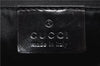 Authentic GUCCI Shoulder Tote Bag Nylon Enamel 0013297 Black 0353E