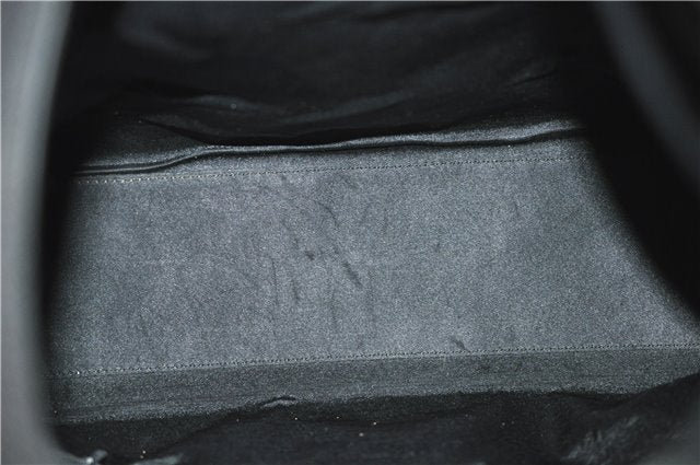 Authentic GUCCI Shoulder Tote Bag Nylon Enamel 0013297 Black 0353E