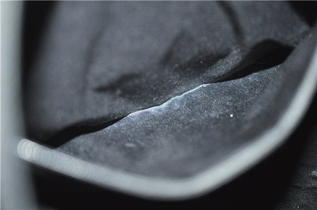 Authentic GUCCI Shoulder Tote Bag Nylon Enamel 0013297 Black 0353E