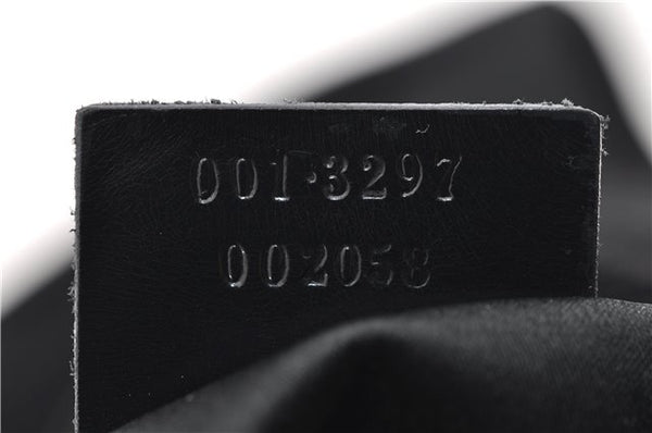 Authentic GUCCI Shoulder Tote Bag Nylon Enamel 0013297 Black 0353E