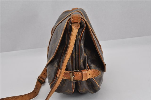 Authentic Louis Vuitton Monogram Saumur 30 Shoulder Cross Bag M42256 LV 0354G