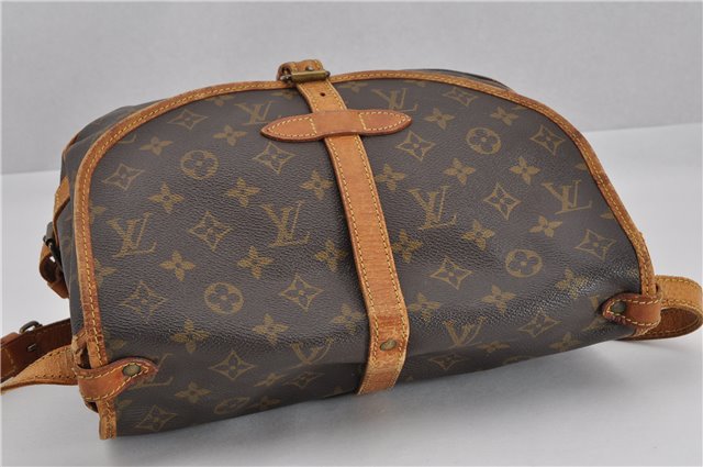 Authentic Louis Vuitton Monogram Saumur 30 Shoulder Cross Bag M42256 LV 0354G