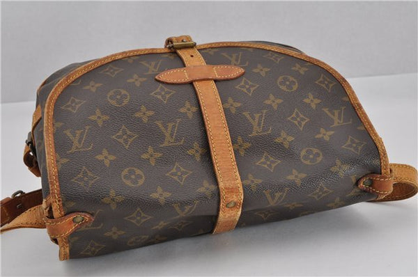 Authentic Louis Vuitton Monogram Saumur 30 Shoulder Cross Bag M42256 LV 0354G
