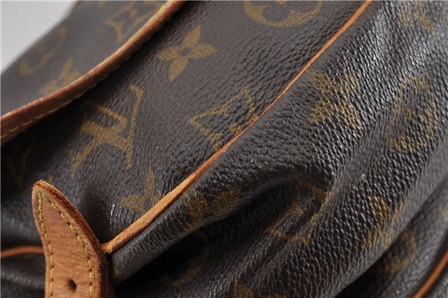 Authentic Louis Vuitton Monogram Saumur 30 Shoulder Cross Bag M42256 LV 0354G