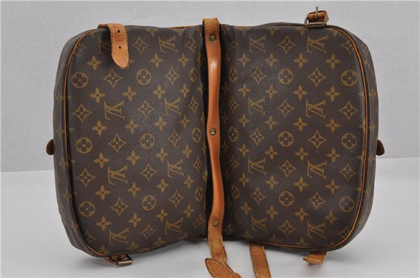 Authentic Louis Vuitton Monogram Saumur 30 Shoulder Cross Bag M42256 LV 0354G