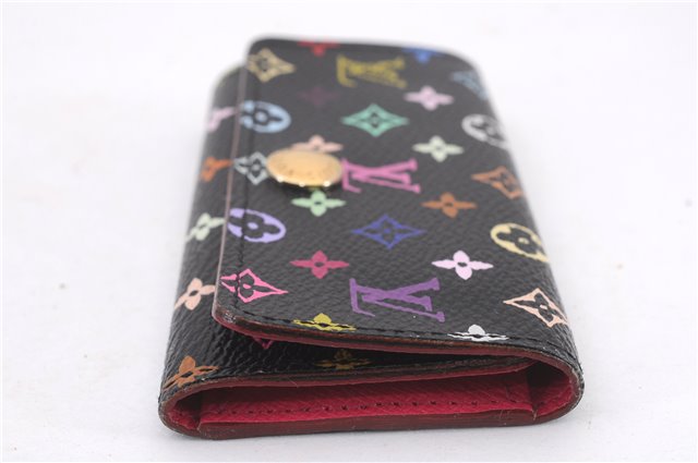 Auth Louis Vuitton Monogram Multicolor Multicles 4 Key Case M93732 Black 0355F