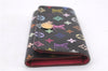 Auth Louis Vuitton Monogram Multicolor Multicles 4 Key Case M93732 Black 0355F