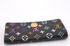 Auth Louis Vuitton Monogram Multicolor Multicles 4 Key Case M93732 Black 0355F