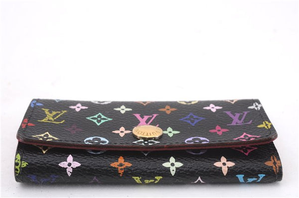 Auth Louis Vuitton Monogram Multicolor Multicles 4 Key Case M93732 Black 0355F