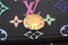 Auth Louis Vuitton Monogram Multicolor Multicles 4 Key Case M93732 Black 0355F