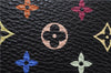 Auth Louis Vuitton Monogram Multicolor Multicles 4 Key Case M93732 Black 0355F