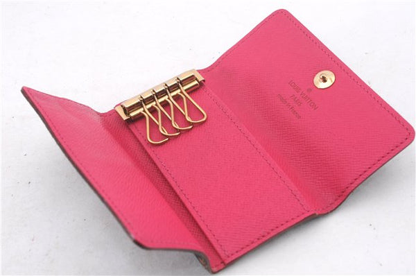 Auth Louis Vuitton Monogram Multicolor Multicles 4 Key Case M93732 Black 0355F