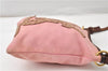 Authentic YVES SAINT LAURENT Shoulder Cross Body Bag Canvas Leather Pink 0355G