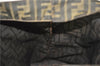 Authentic FENDI Vintage Zucca Shoulder Tote Bag Nylon Leather Brown 0356G