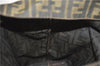 Authentic FENDI Vintage Zucca Shoulder Tote Bag Nylon Leather Brown 0356G