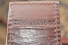 Authentic FENDI Vintage Zucca Shoulder Tote Bag Nylon Leather Brown 0356G
