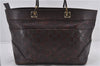 Authentic GUCCI Guccissima Shoulder Tote Bag GG Leather 145993 Brown 0357E