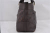 Authentic GUCCI Guccissima Shoulder Tote Bag GG Leather 145993 Brown 0357E