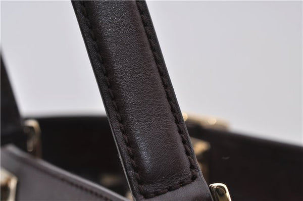 Authentic GUCCI Guccissima Shoulder Tote Bag GG Leather 145993 Brown 0357E