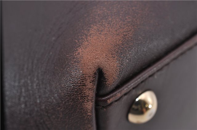 Authentic GUCCI Guccissima Shoulder Tote Bag GG Leather 145993 Brown 0357E