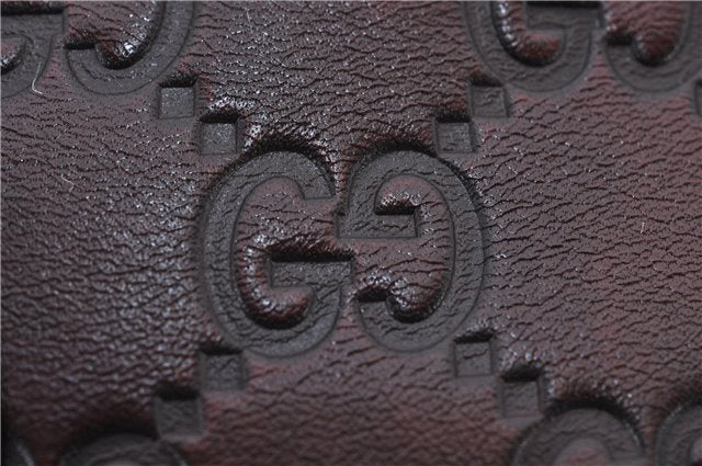 Authentic GUCCI Guccissima Shoulder Tote Bag GG Leather 145993 Brown 0357E