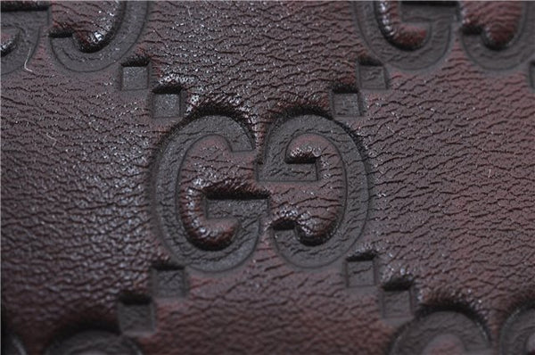 Authentic GUCCI Guccissima Shoulder Tote Bag GG Leather 145993 Brown 0357E