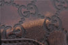 Authentic GUCCI Guccissima Shoulder Tote Bag GG Leather 145993 Brown 0357E