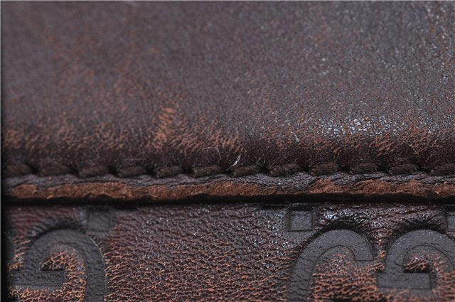 Authentic GUCCI Guccissima Shoulder Tote Bag GG Leather 145993 Brown 0357E