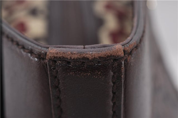 Authentic GUCCI Guccissima Shoulder Tote Bag GG Leather 145993 Brown 0357E