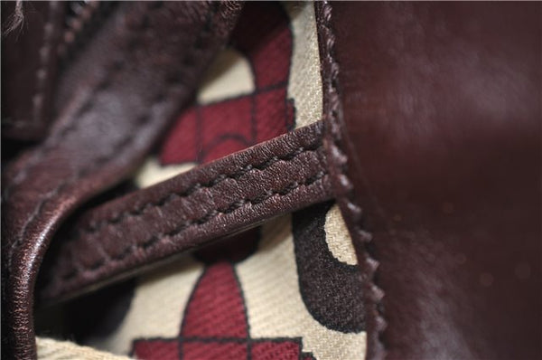 Authentic GUCCI Guccissima Shoulder Tote Bag GG Leather 145993 Brown 0357E