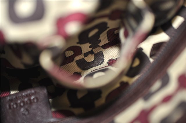 Authentic GUCCI Guccissima Shoulder Tote Bag GG Leather 145993 Brown 0357E