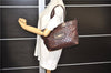Authentic GUCCI Guccissima Shoulder Tote Bag GG Leather 145993 Brown 0357E