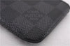 Authentic Louis Vuitton Damier Graphite Pochette Cles Coin Case N60155 Box 0358F