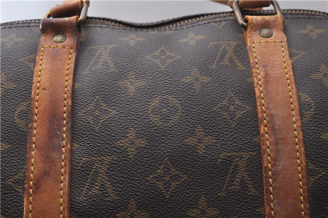 Authentic Louis Vuitton Monogram Keepall 50 Boston Bag M41426 LV Junk 0359D