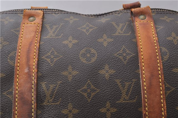 Authentic Louis Vuitton Monogram Keepall 50 Boston Bag M41426 LV Junk 0359D