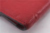 Auth Louis Vuitton Monogram Empreinte Portefeuille Victorine Wallet Red LV 0362F