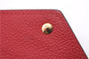 Auth Louis Vuitton Monogram Empreinte Portefeuille Victorine Wallet Red LV 0362F