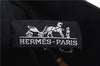 Authentic HERMES Fourre Tout MM Hand Tote Bag Canvas Black 0363E