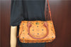 Authentic MCM Visetos Leather Vintage 2Way Shoulder Hand Boston Bag Brown 0365C