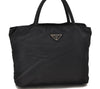 Authentic PRADA Nylon Tote Hand Bag Purse Black 0365D