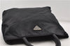 Authentic PRADA Nylon Tote Hand Bag Purse Black 0365D