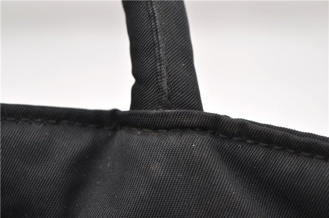 Authentic PRADA Nylon Tote Hand Bag Purse Black 0365D