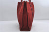 Authentic HERMES Fourre Tout MM Hand Tote Bag Canvas Red 0365E