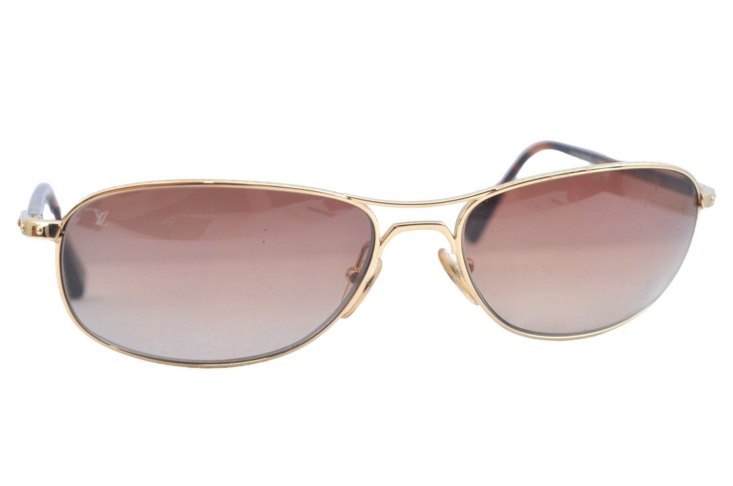 Authentic Louis Vuitton Sunglasses Conspiracion MM Titanium Z0036U Brown 0365F