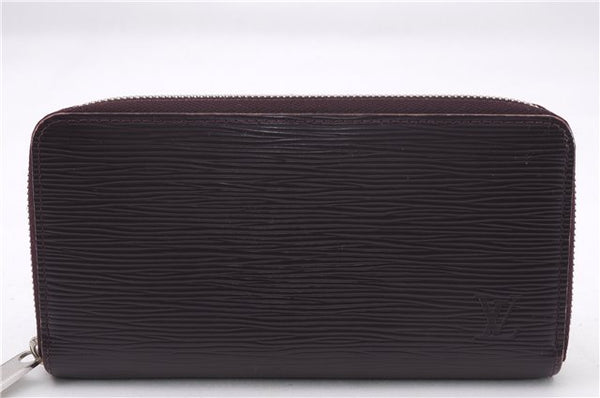 Authentic Louis Vuitton Epi Zippy Wallet Long Purse Purple M6007K LV 0366F