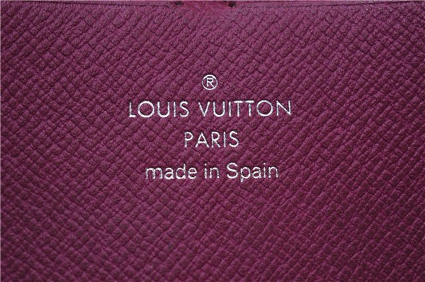 Authentic Louis Vuitton Epi Zippy Wallet Long Purse Purple M6007K LV 0366F