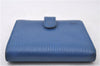 Auth Louis Vuitton Epi Porte Billets Compact Wallet Purse Blue M63555 LV 0368D