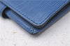 Auth Louis Vuitton Epi Porte Billets Compact Wallet Purse Blue M63555 LV 0368D